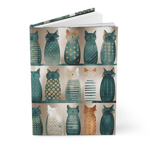 Carnet cartonné chat, carnet de chat mignon, cadeau pour les propriétaires d'animal de compagnie, excellent cadeau de fête des mères, carnet d'écriture créative, cadeau parfait, cadeau unique