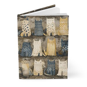 Carnet cartonné chat, carnet de chat mignon, cadeau pour les propriétaires d'animal de compagnie, excellent cadeau de fête des mères, carnet d'écriture créative, cadeau parfait, cadeau unique