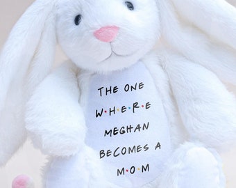 Personalized Bunny, New Mom Gift, Baby Shower Gift