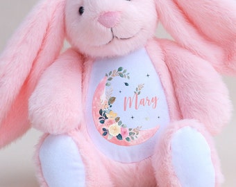 Personalized Plush Bunny | Custom Stuffed Rabbit, Infant Gift