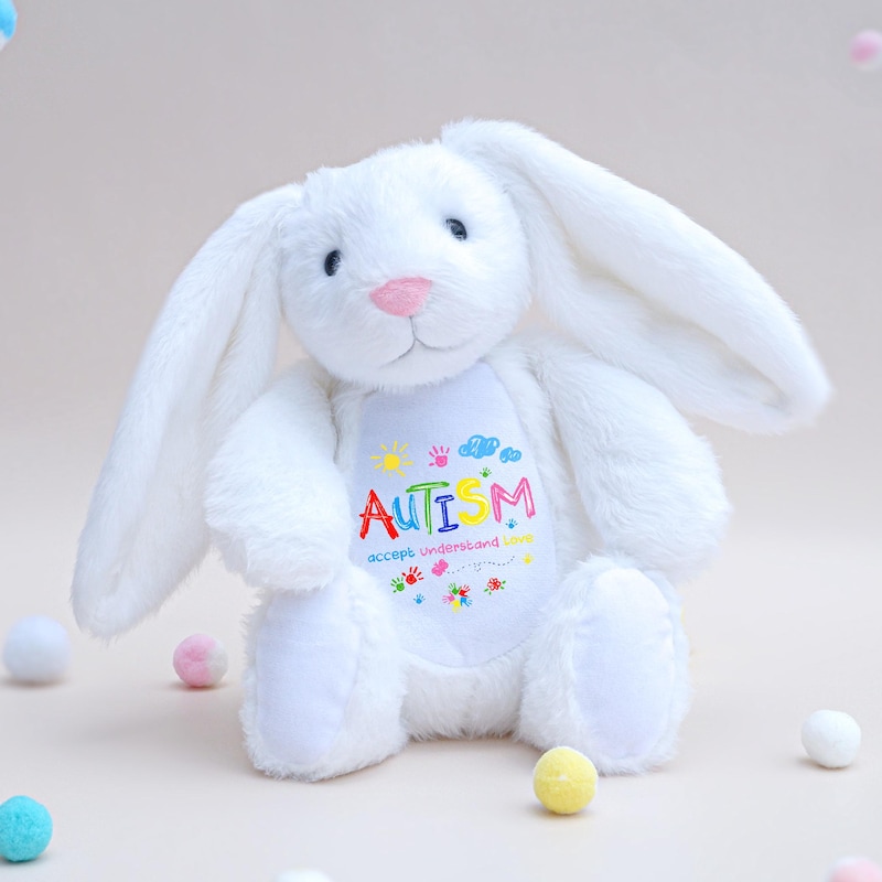 Autism Bunny Plush - Etsy