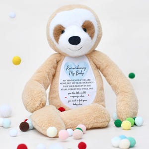 Remembrance Sloth Plush: Sympathy Gift for Loss
