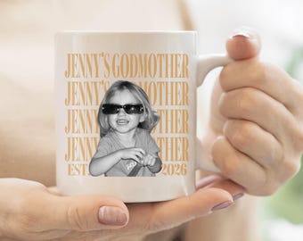 Personalized Godmother Mug, Custom Godmother Mug, Godmother Proposal Gift