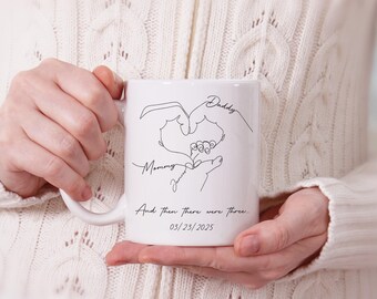 Custom Newborn Mug: New Parent Keepsake, Family Gift