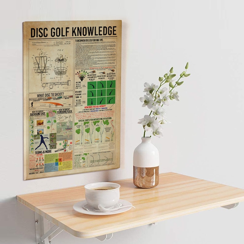 Disc Golf Knowledge Poster Disc Golf Print Disc Golf Player Etsy