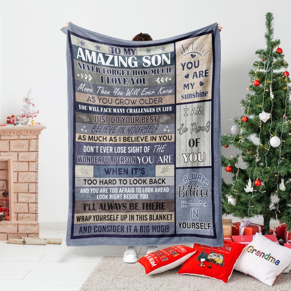 My Son Blanket Etsy