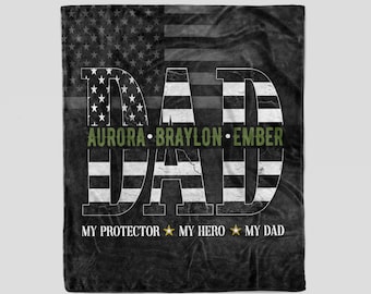 Custom Military Blanket: Veteran Gift, US Army Blanket
