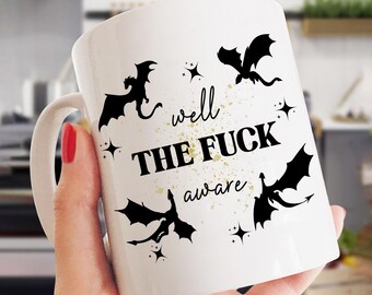 Funny Dragon Coffee Mug – Sarcastic Cursing Mug, Fantasy Gift