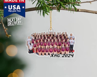 Personalized Team Photo Acrylic Ornament: 2024 Keepsake