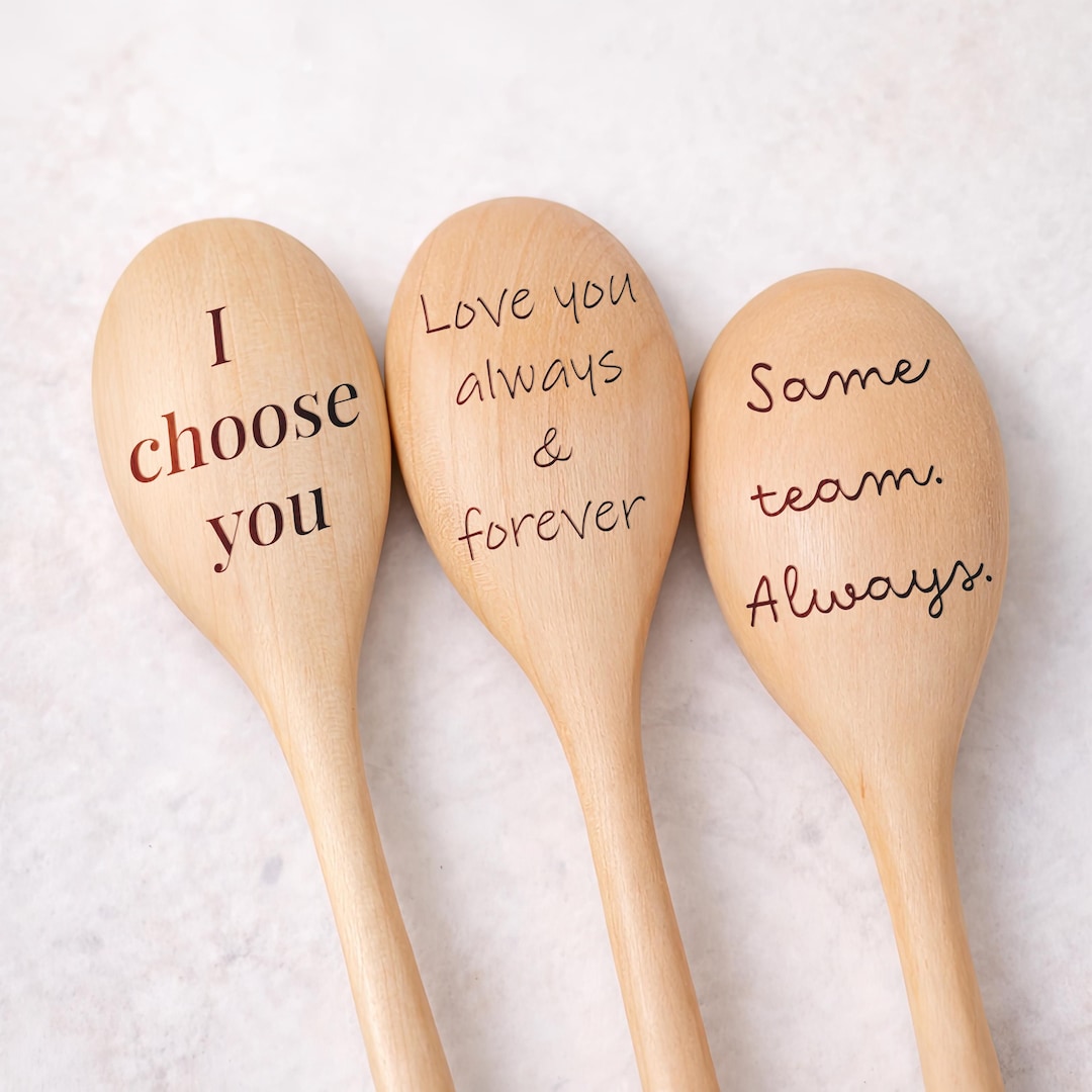 Personalized Wooden Spoon - Custom Vintage Spoons. - Etsy