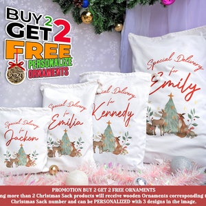 Personalized Santa Listing Children Gift Sack, Christmas Sack, Personalized Christmas Toy Sack - Name & Initial, Christmas Gift Bag, Xmas