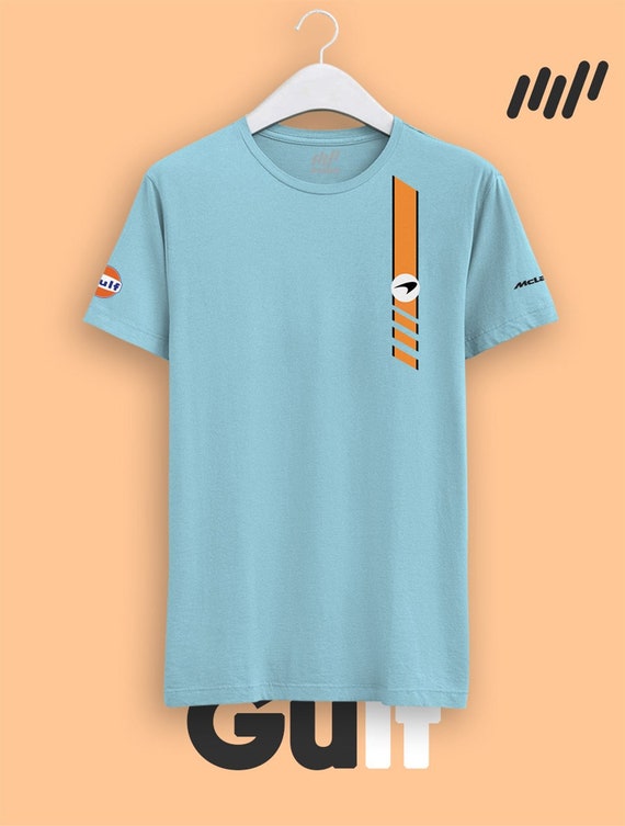 Mclaren Gulf Tshirt F1 Ice Blue - Etsy 