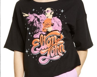 Elton John Rocketman T-Shirt – Official Men's Black Tee With Piano Logo, Size XL, 100% Cotton - View #9