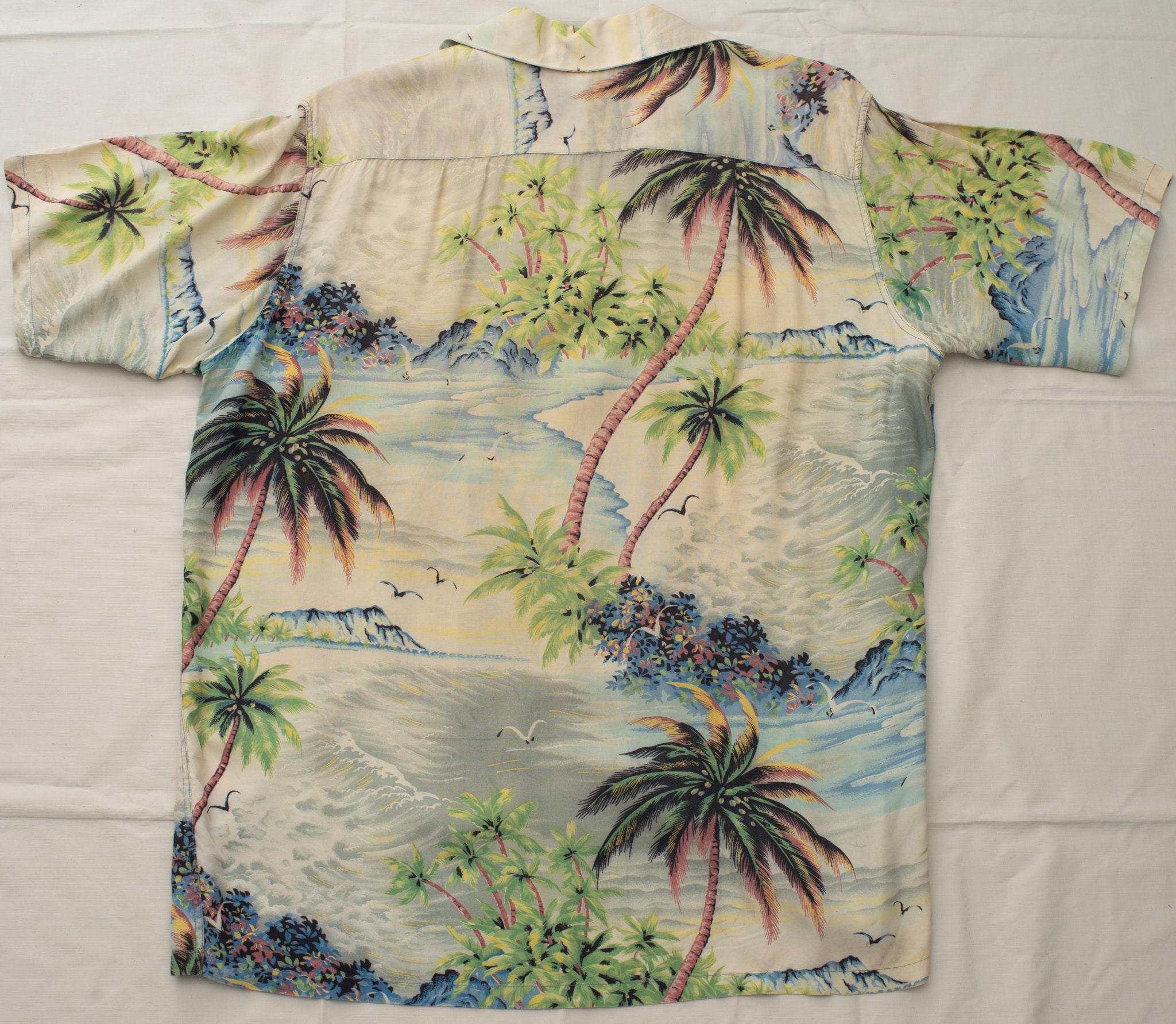 VINTAGE Polynesian Sportswear Early 50s ALOHA SHIRT Hawaiian - Etsy