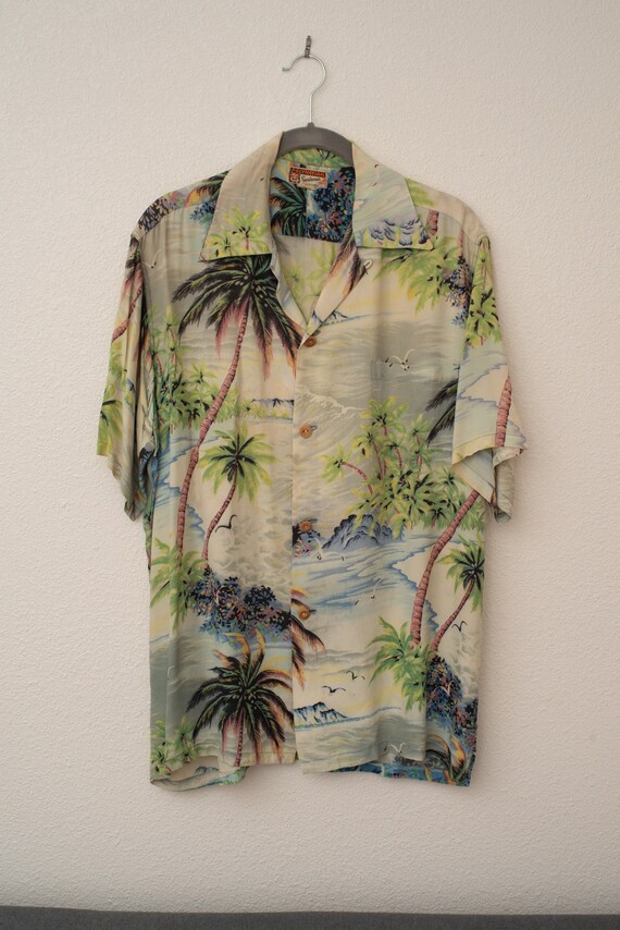 VINTAGE Polynesian Sportswear Early 50s ALOHA SHIRT Hawaiian - Etsy