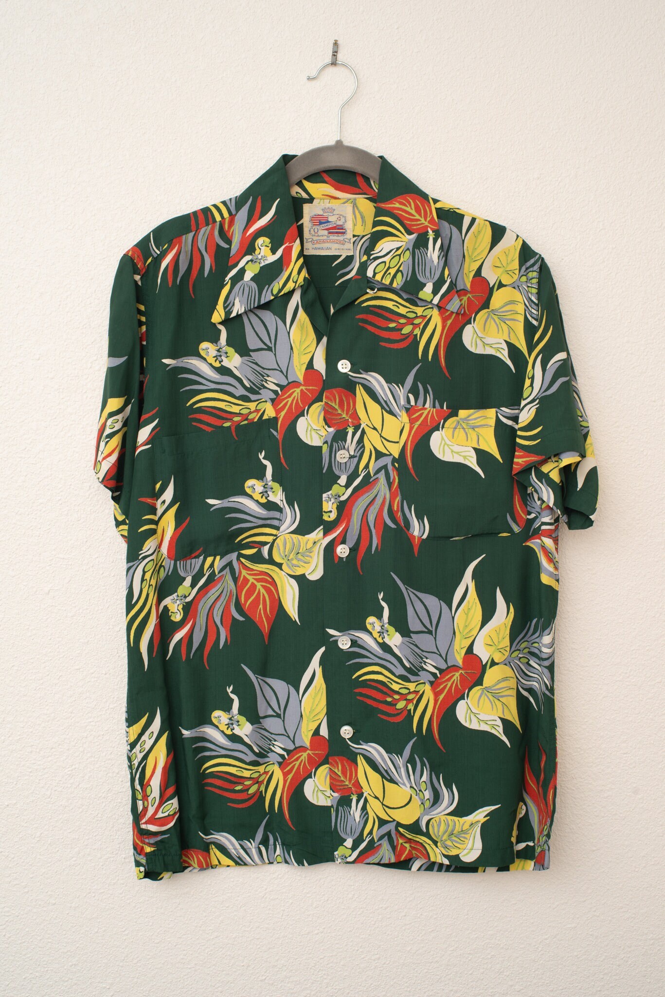 50s DUKE KAHANAMOKU vintage オリジナルアロハ | myglobaltax.com