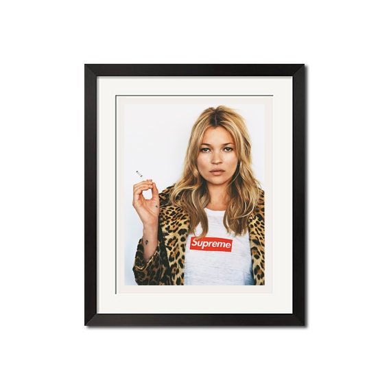 Hypebeast Kate Moss Urban Poster Print Etsy