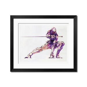 17x22 - 新川洋司 x 雷電 墨絵 ポスター プリント 0488 - Etsy 日本