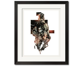 17x22 - Yoji Shinkawa x Solid Snake Poster Print 0465