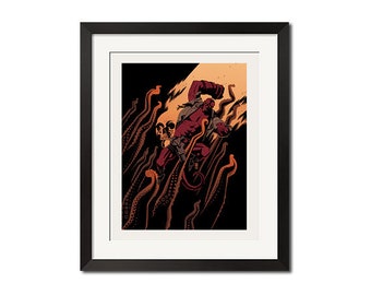 Hellboy Gothic Mythology Comic Art Poster Print 0894