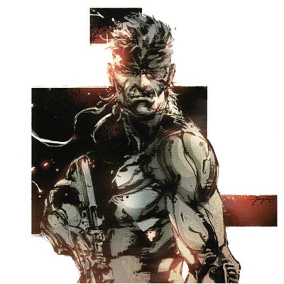 17x22 - Yoji Shinkawa X Solid Snake Poster Print 0465 - Etsy