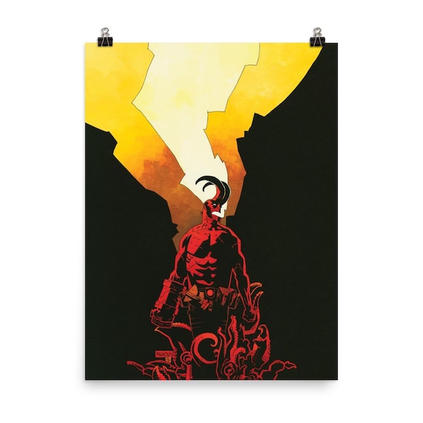 18x24 Print - Hellboy Gothic Mythology Poster 0647