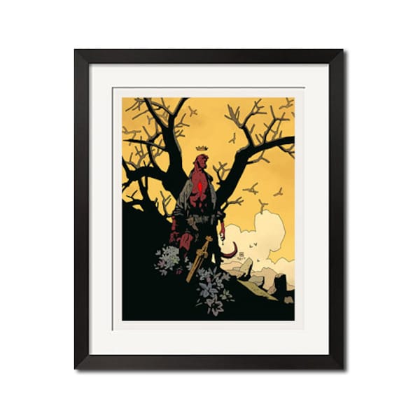 Hellboy gotische mythologie stripkunst posterafdruk 0831