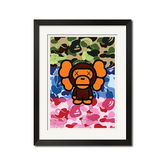 Originalfake X Baby Milo Camo Poster Print 0275 - Etsy
