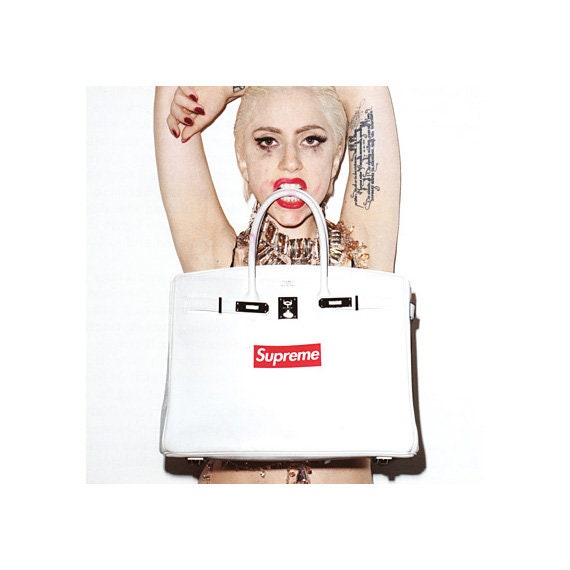 Lady gaga supreme poster cheap