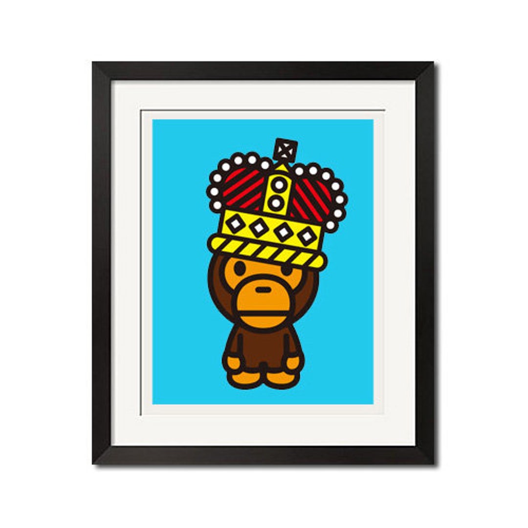 Baby Milo Crown Blue Poster Print 0390 - Etsy
