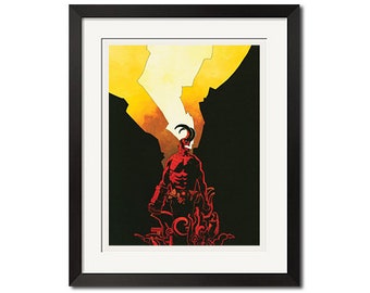 17 x 22 - Hellboy gothique mythologie bande dessinée affiche impression 0647