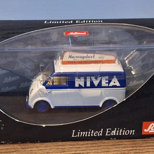 DKW SCHNELLLASTER &quot;Nivea&quot; SCHUCO 1/43 Scale / Boxed / Diecast Vintage Car Model / Car for Collectors