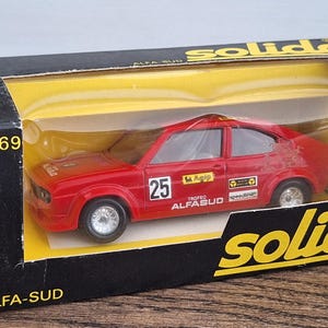 ALFA SUD #25 Solido No 69 / Scala 1/43  / Diecast Model Car / Vintage Car Model for Collectors / Old car toy