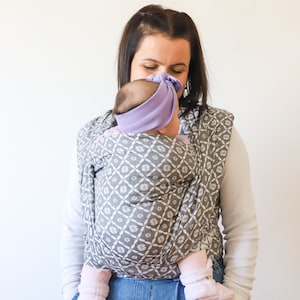 Portabebés Zubu Baby Wrap: lujoso diseño de margaritas de bambú y algodón, perfecto para baby shower, portabebés tipo fular: tela especialmente producida para portabebés