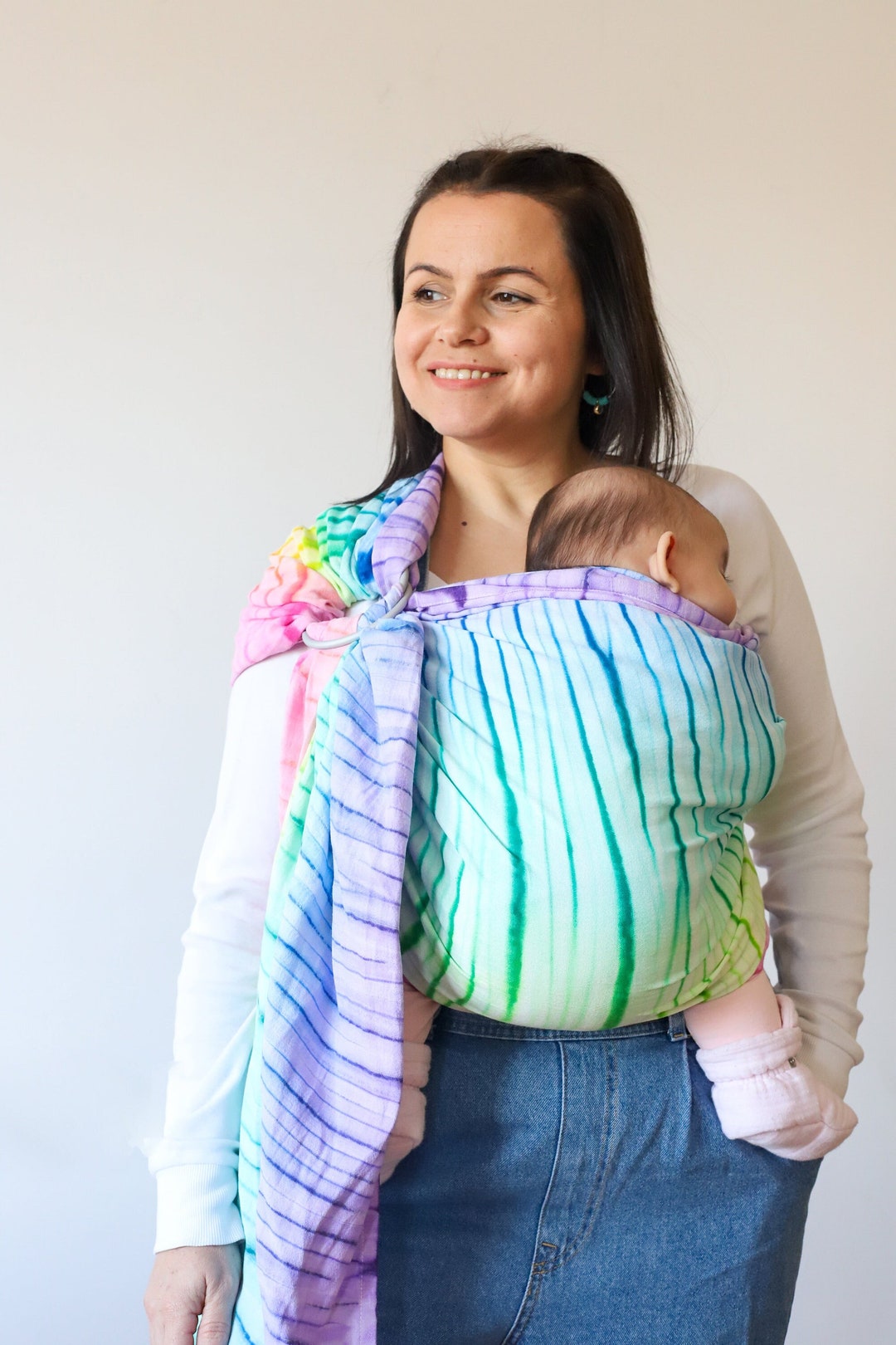 Zubu Baby Ring Sling Baby Carrier Baby Sling Batic Dyed Etsy