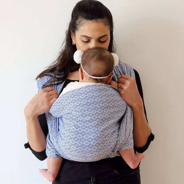 Zubu Baby Wrap Carrier - Porte-bébé en jacquard de coton doux tissé - Parfait pour la douche de bébé, le porte-bébé, le porte-bébé