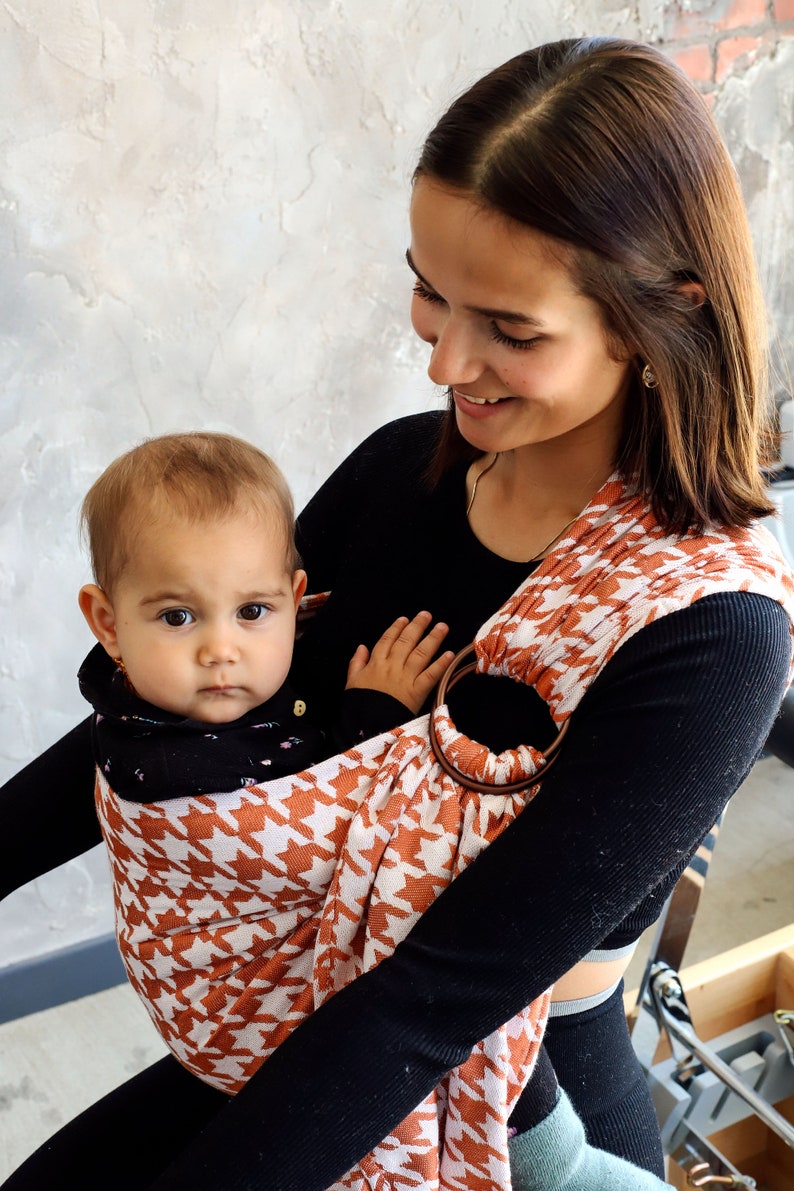 Zubu Baby Ring Sling Very Soft Baby Carrier Cotton/Bamboo Best Baby Gift GooseFoot Design image 7