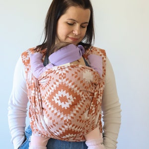 Zubu Baby Wrap Carrier Porte-bébé tissé en bambou et coton jacquard Parfait pour la douche de bébé, le porte-bébé, le porte-bébé image 1