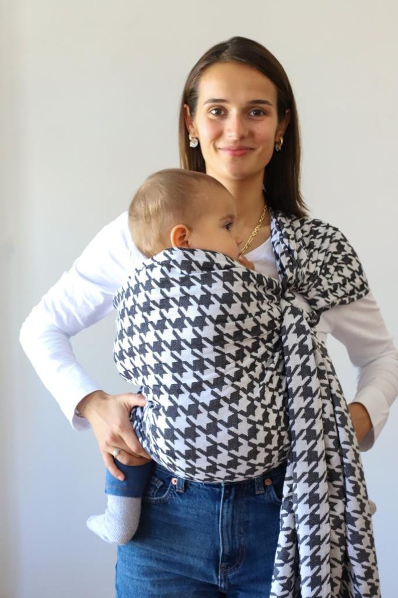 Zubu Baby Ring Sling Very Soft Baby Carrier Cotton/Bamboo Best Baby Gift GooseFoot Design image 4