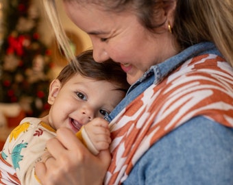 Woven Baby Wrap Carrier: Bamboo Cotton Jacquard Sling
