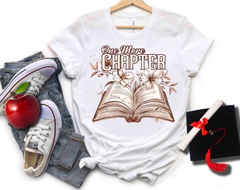 Floral Book PNG, Just One More Chapter, Book Lover (Digital Download)