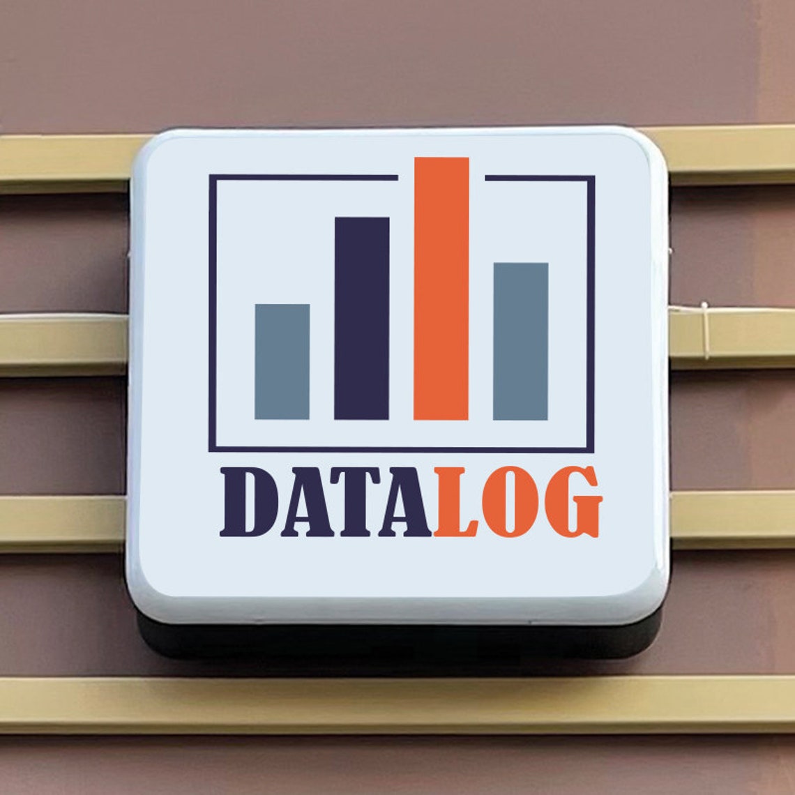 Logo Box Sign Outdoor Square Light Box Sign Square Light Etsy