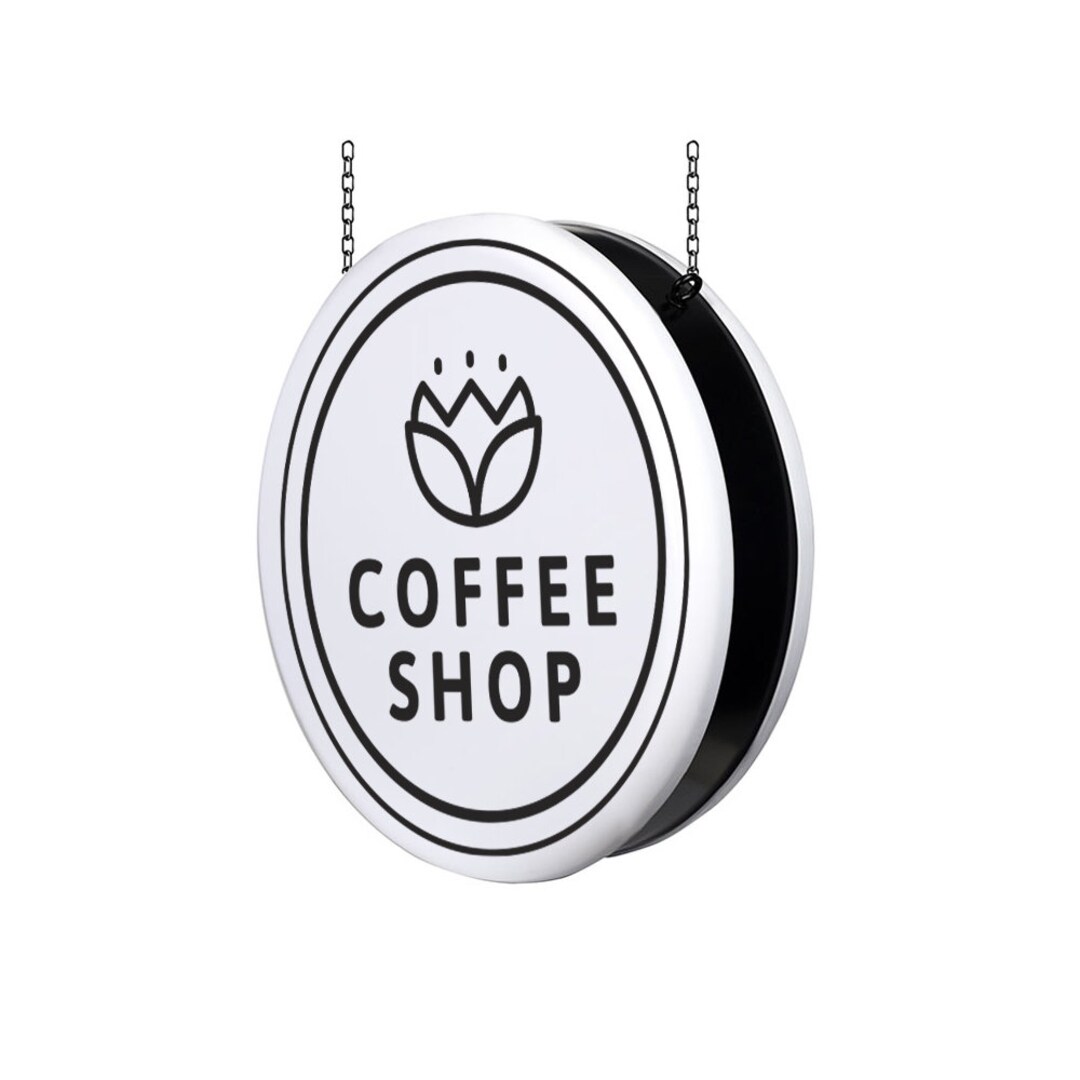 Outdoor Light Box Sign Circle Light Box Outdoor Sign Round Etsy