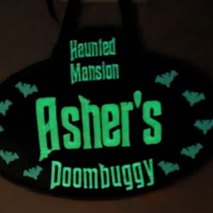 Glow in the Dark Stroller spotter Stroller tag Wheelchair tag ECV tag Disney Haunted Mansion MNSSHP
