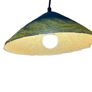 Lampada a sospensione in cartapesta, lampada in cartapesta, lampada a sospensione Peonia Ecologica Design d&#39;interni Perfetta per sala da pranzo Idea regalo Grande lampada industriale