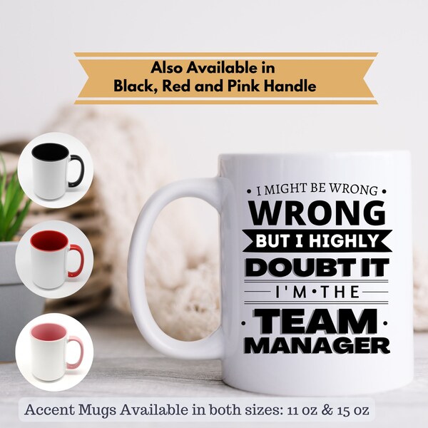 Funny Team Manager Etsy