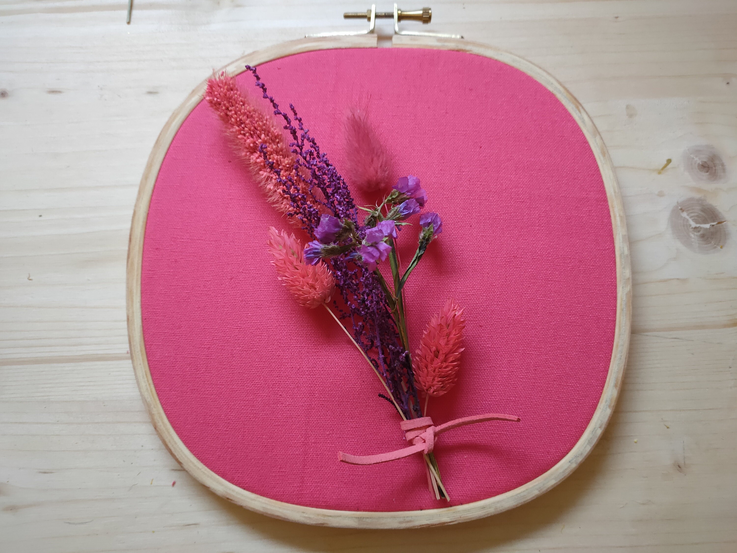 Tambour Petit Bouquet Fleurs Séchées