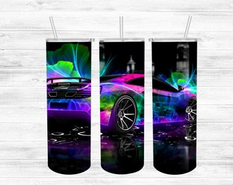 Rainbow Car Tumbler