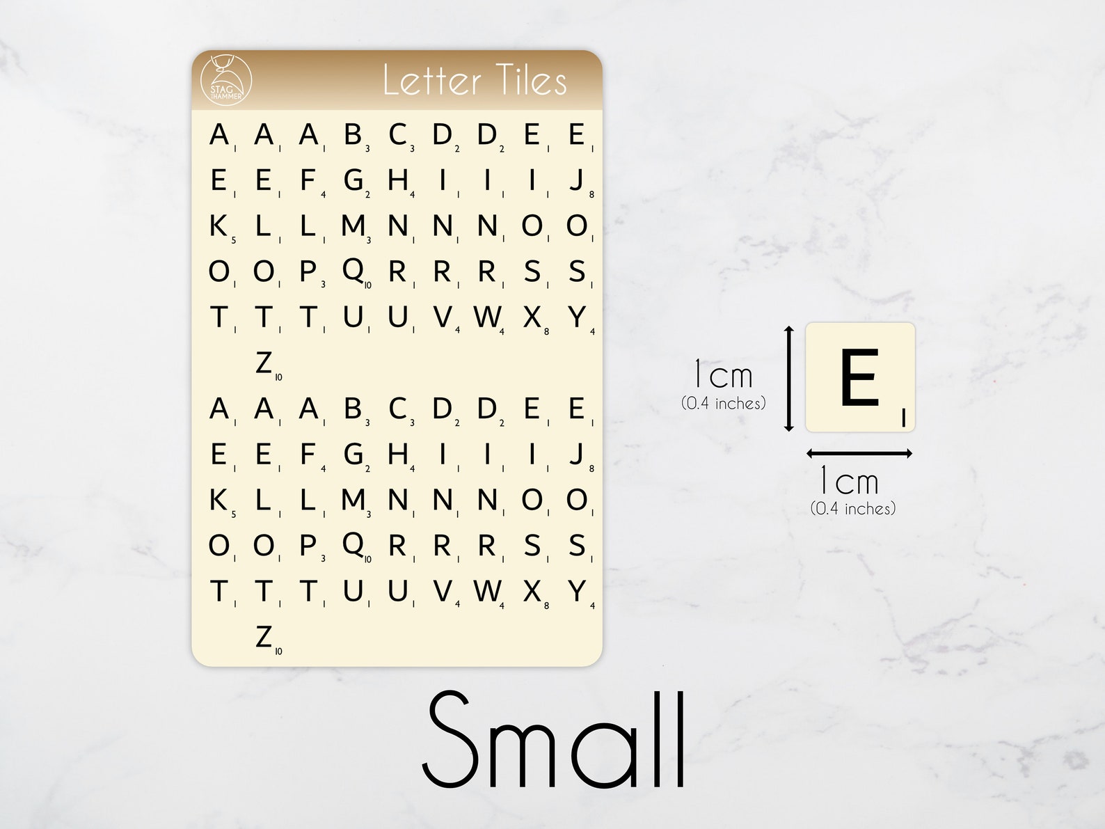 Letter Tile Stickers | Alphabet Tiles | Scrabble Style Letter Stickers ...