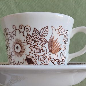 Arabia Tuula cup and saucer Esteri Tomula 70s/Made in Finland